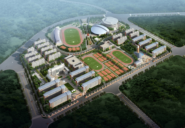 高新教育集團大余衡水實驗學?？傮w設計鳥瞰圖